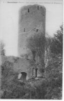 Bressieux, Chateau, Vieille carte, Donjon (1)
